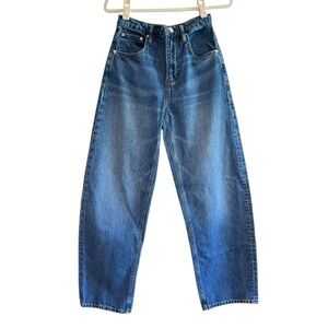 Frame Denim High-Rise Wide-Leg Blue Jeans